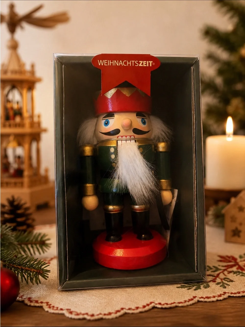 Vintage OBC Kunsthandwerk  Kogler German Christmas Nutcracker 5” ~ New in Box
